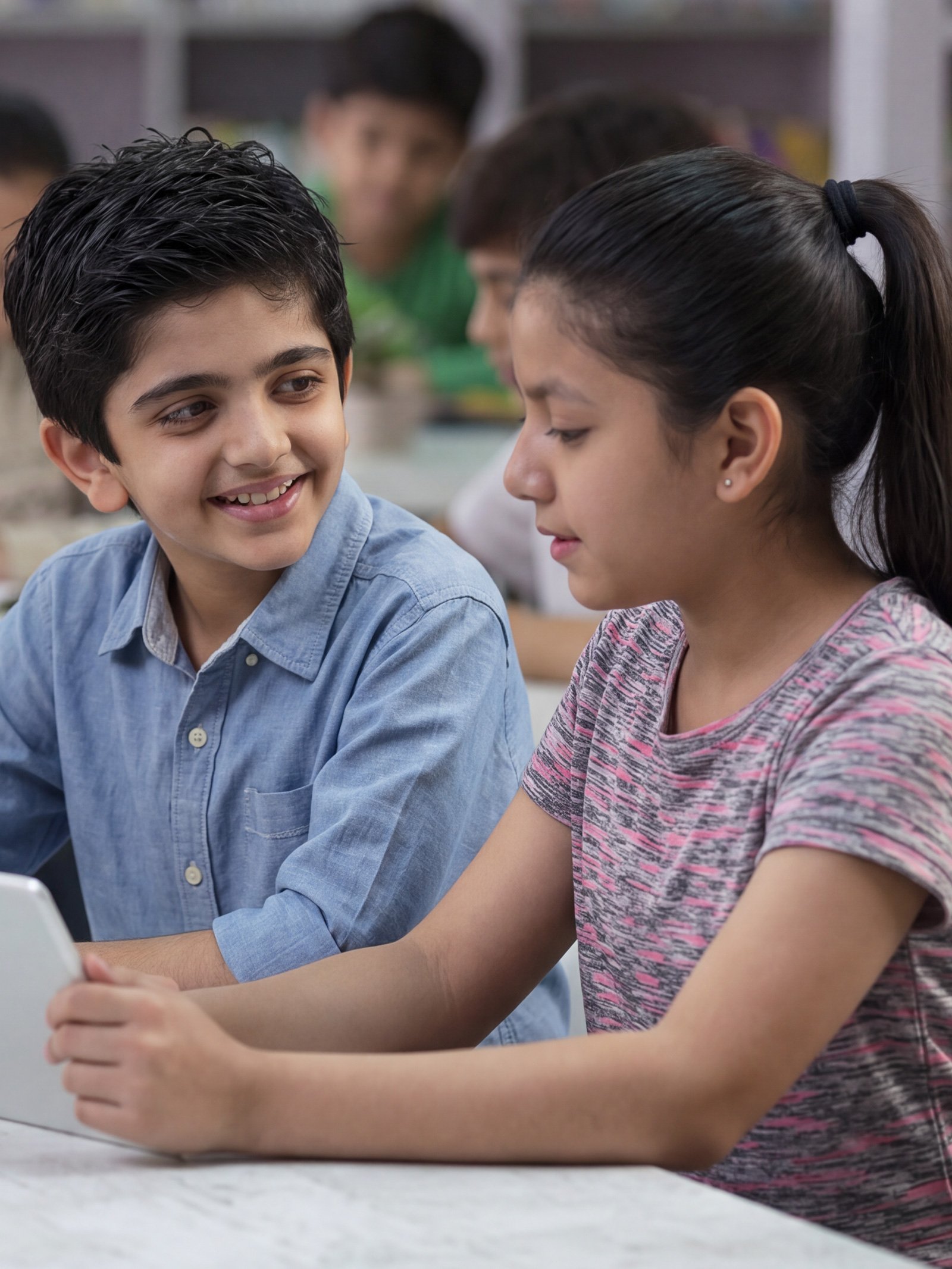 Students learning at Jain Heritage School